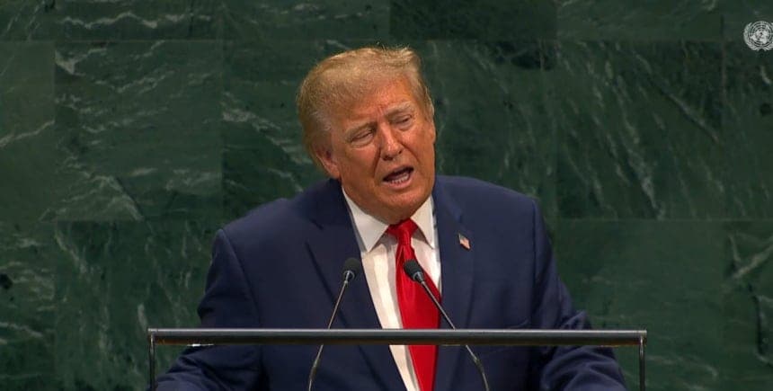 At the UN, Trump Declared Iran ‘No Longer Thugs’ — Past Tense. The Victory Lap Started Before the Deal Exists.