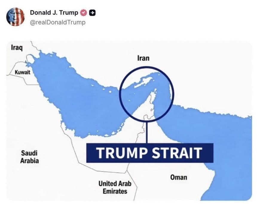 ‘Trump Strait’: Iran Offered a Seven-Day Plan to Reopen Hormuz. Trump Answered With a Map.